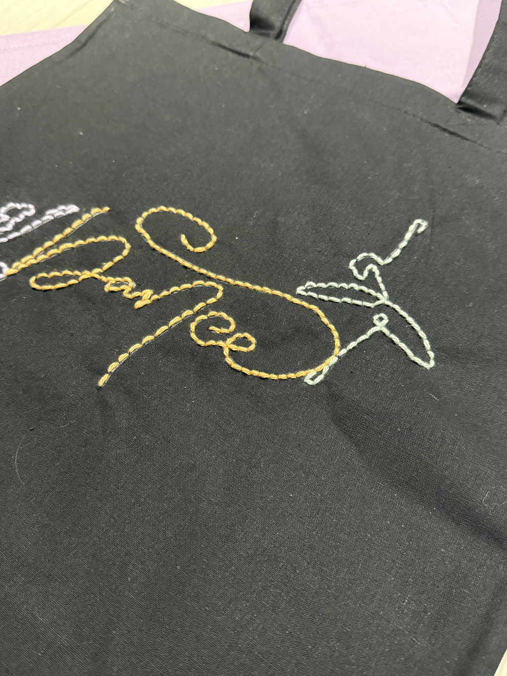 Handgestickte Dance Tote Bag