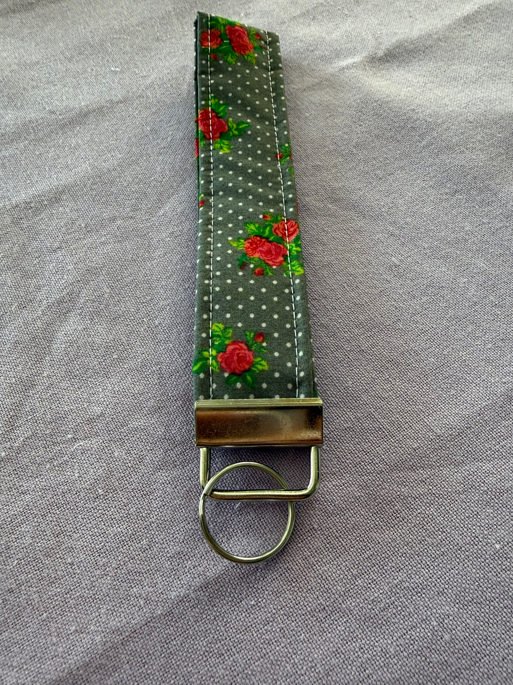 Wristlet Schlüsselanhänger "Midnight rose"