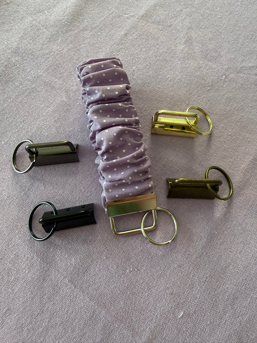 Scrunchy Schlüsselanhänger "Lavender sprinkle"