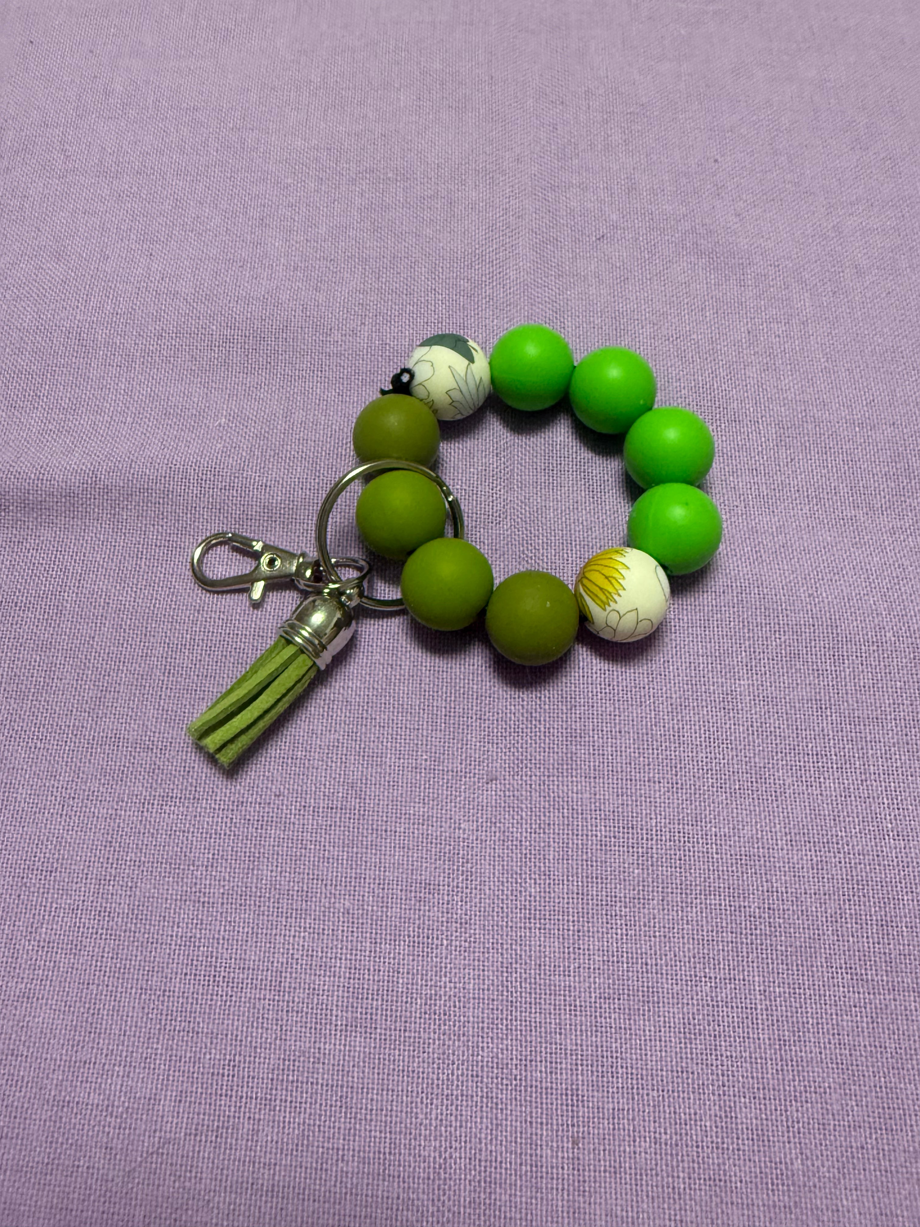 Kinder Green Flower Bubbel Anhänger mit Fransen
